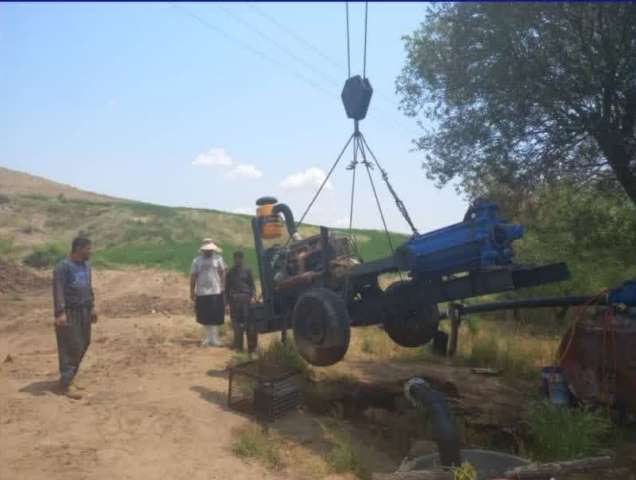 جمع‌آوری ۱۵ دستگاه موتور پمپ‌ غیرمجاز انتقال آب به اراضی و باغات حاشیه رودخانه زرینه رود